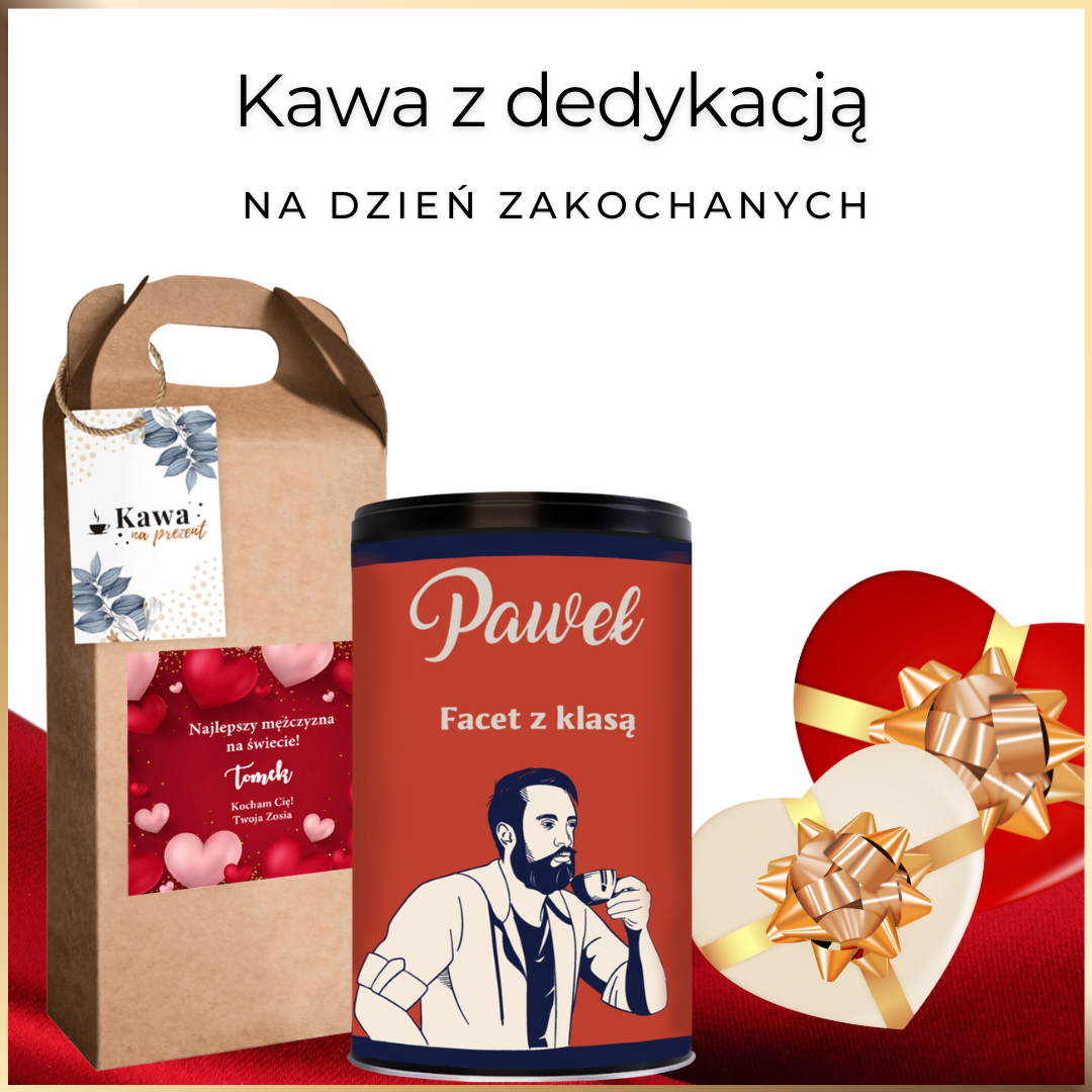 kawa z dedykacja na dzien zakochanych